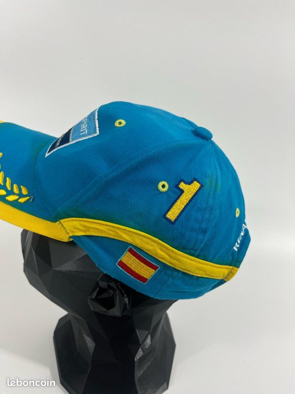 Casquette Renault F1 Team Mild Seven – Bleue – Taille Unique (Strapback) – Occasion Très Bon État – Vintage Années 90/2000