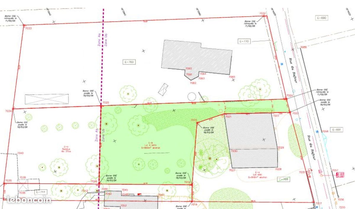 Vend Terrain à construire · à Châtillon-la-Palud · 130 000 €