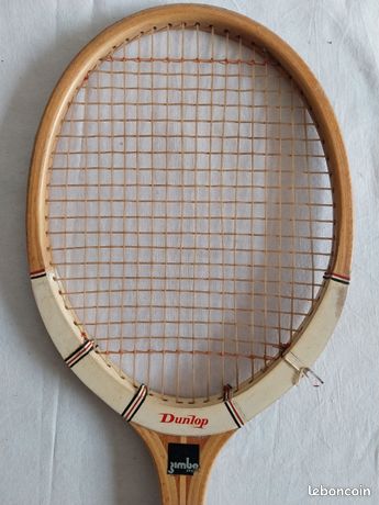 Raquette De Tennis Enfant Vintage Dunlop Bambino – Bois, Modèle Junior Rare