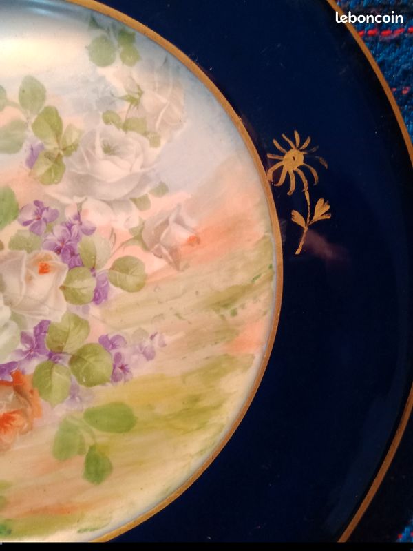 Superbes assiettes fleurie Limoges (image 5)