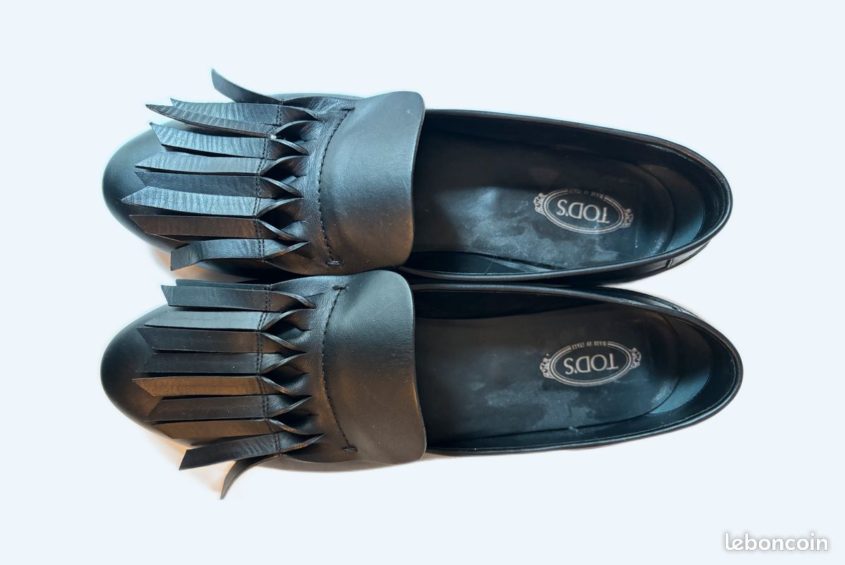 Chaussures femme Tods Mocassin noir Etat neuf Chaussures