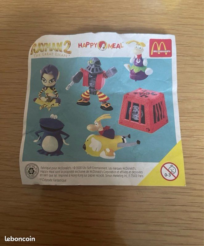 Figurine Rayman 2 - Cage LUM Pirate - McDonald's 2000 - Jouet PVC Loose