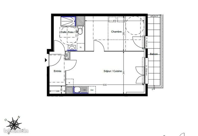 Appartement a louer savigny-le-temple - 2 pièce(s) - 45 m2 - Surfyn