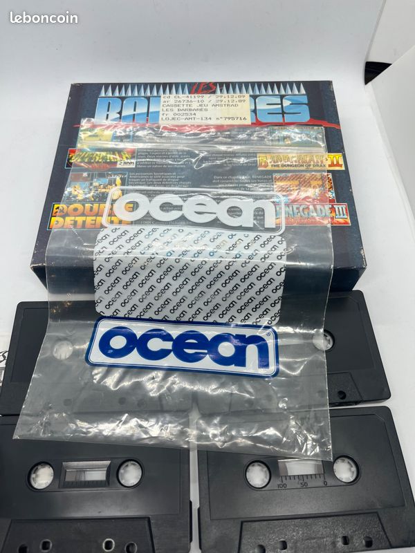 Compilation Les Barbares Sur Amstrad CPC – Cassette Avec Notice – Envoi Rapide