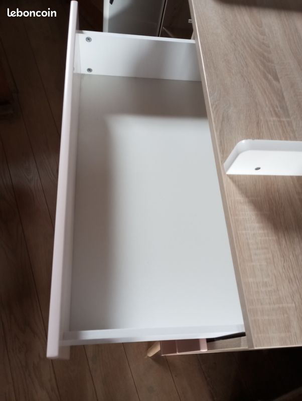 Commode 1 porte et 3 tiroirs roses SEVENTIES - SAUTHON (image 6)