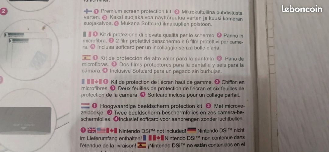 Kit protection écran Nintendo DS/DSi (image 3)
