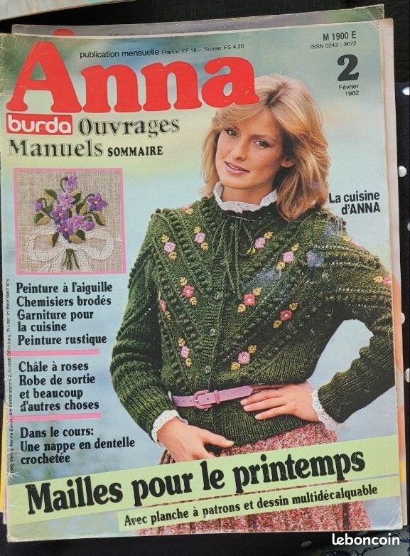 Magazine burda des années 80 - France