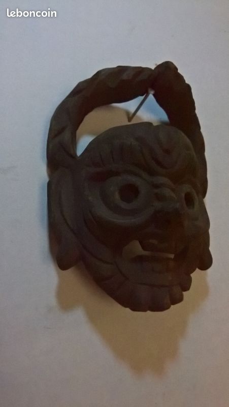 Masque en bois , artisanat art africain (image 4)