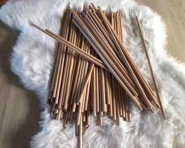 Ursus 20100000 – Baguettes décoratif 40 cm, diamètre 5 mm, 50 pièces, en Bois de hêtre