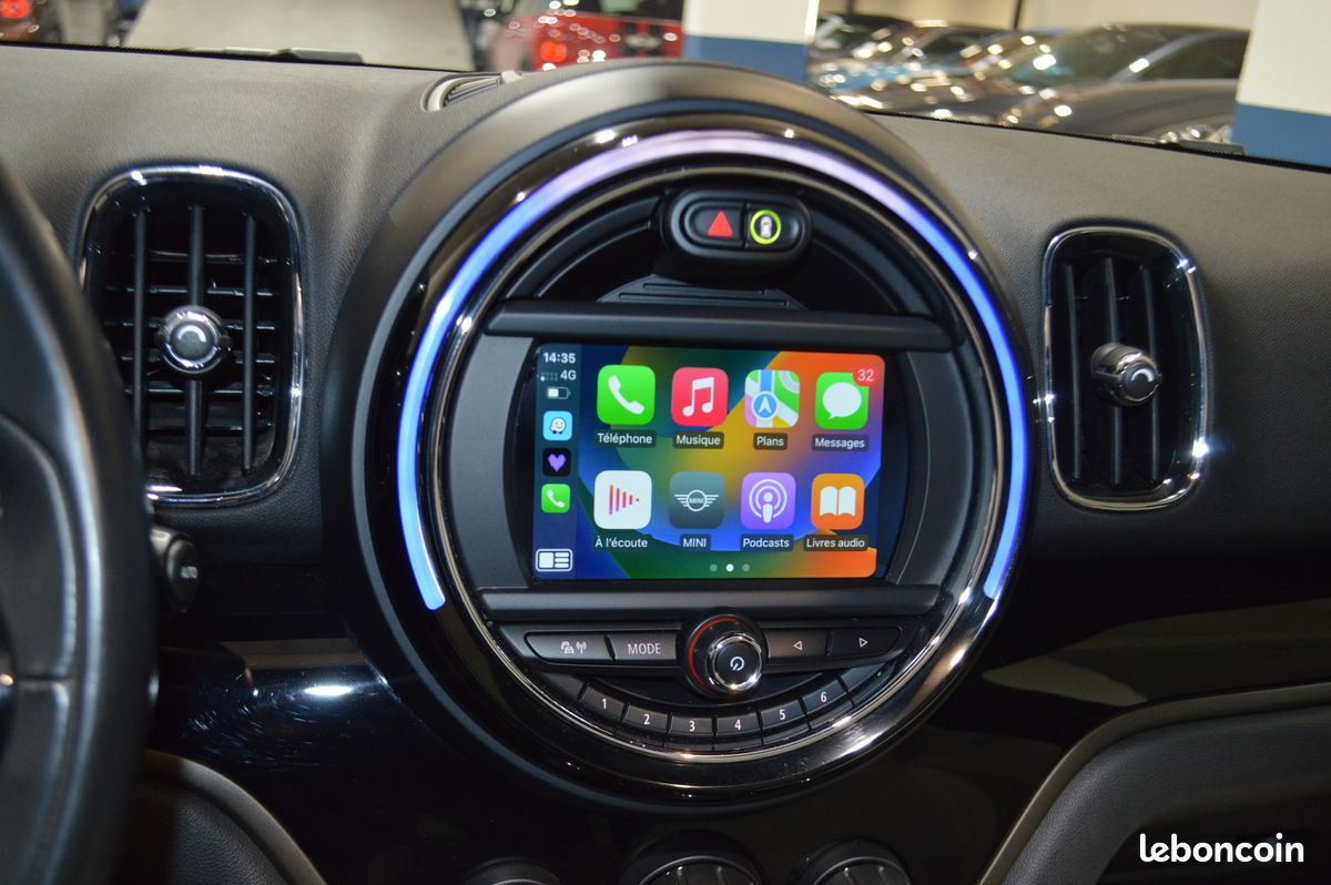 MINI COUNTRYMAN II (F60) COOPER D ALL4 RED HOT CHILI 150 BVA8-48.800km-Toit Ouvrant-GPS CarPlay-Sièges Chauffants-Cuir Intégral Blanc-Jantes 19"-Historique Limpide Mini-Etat Rare-Garantie 12 Mois (image 10)