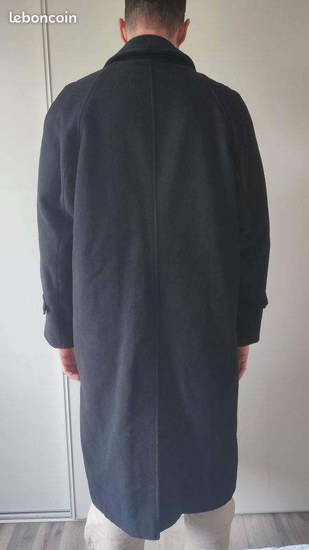 Manteau long homme noir élégant – Taille 54 (image 3)
