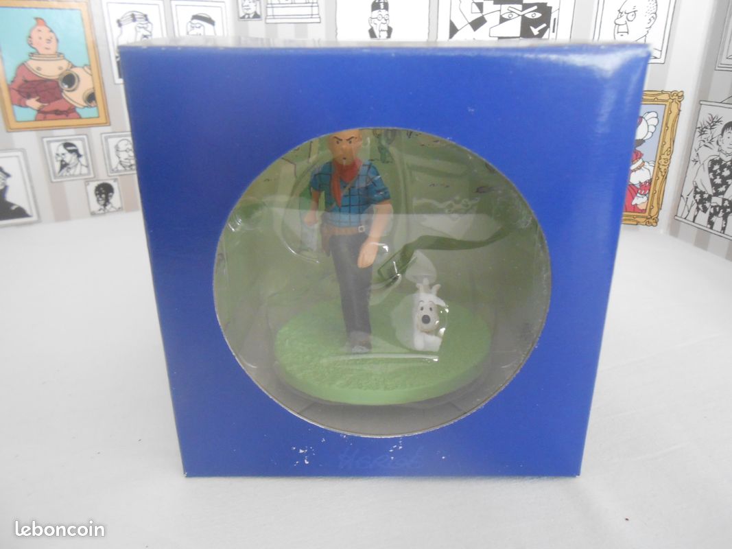 Figurine Tintin Cowboy Moulinsart 2006, édition Collection, Boîte Ouverte