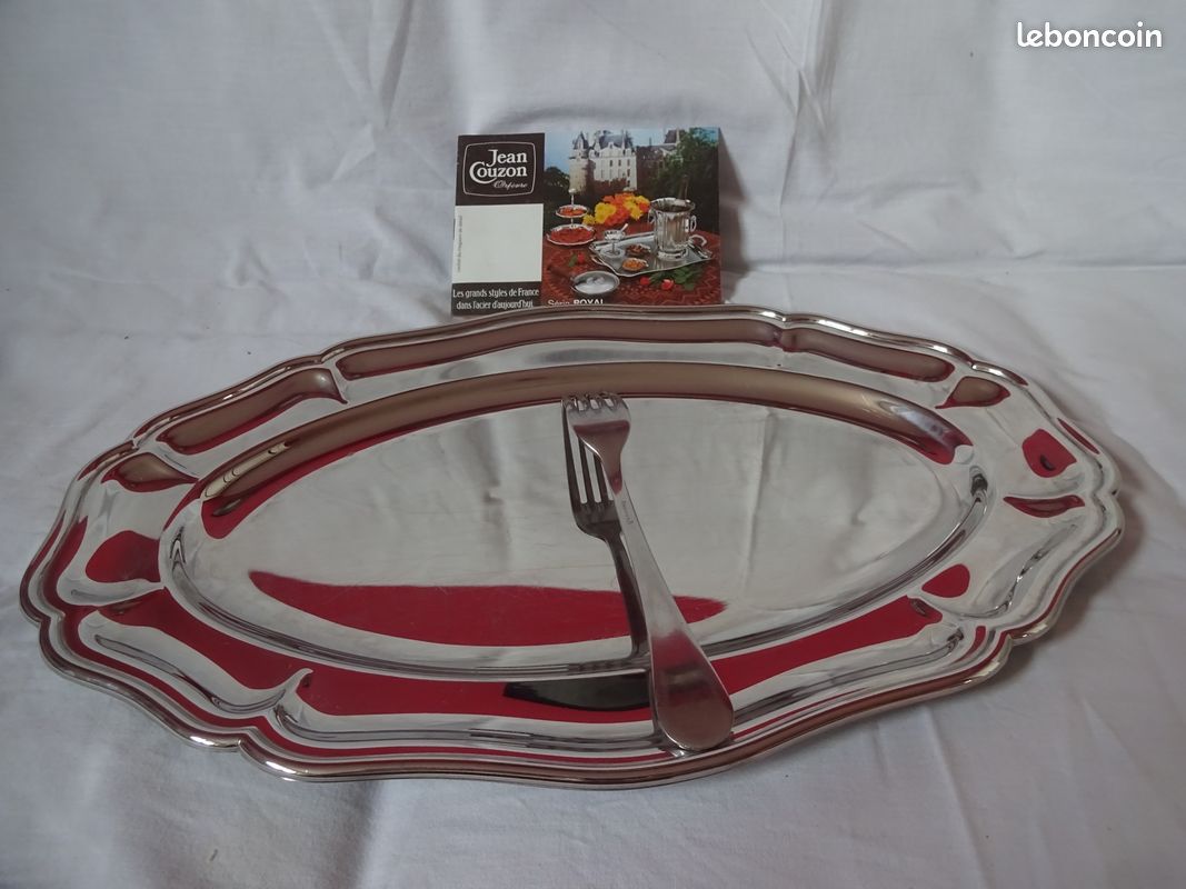 Grand plat ovale INOX Jean Couzon - Arts de la table