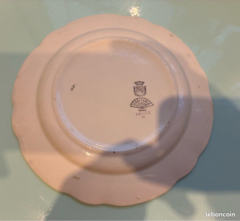 Assiette Digoin Sarreguemine Conde (image 3)