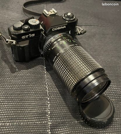 Appareil Photo Reflex Argentique Cosina CT1G 35mm Avec Objectif Cosino - Pour Pièces, Ne Fonctionne Pas
