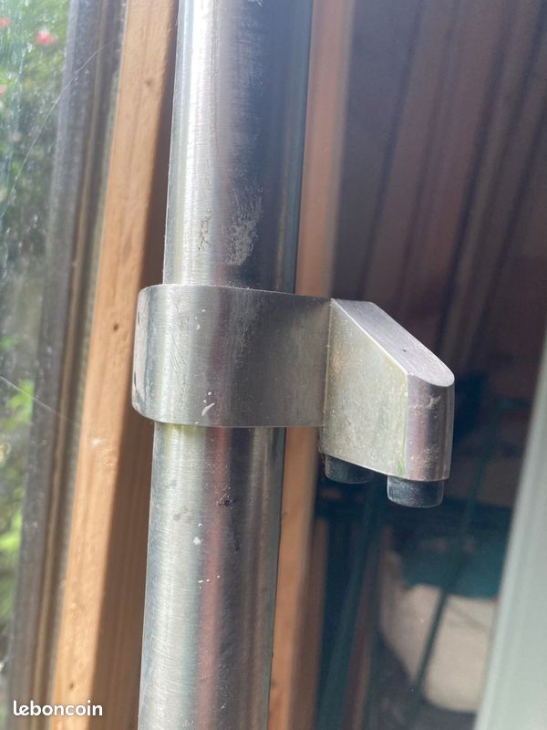 Porte coulissante en verre blanc (image 4)