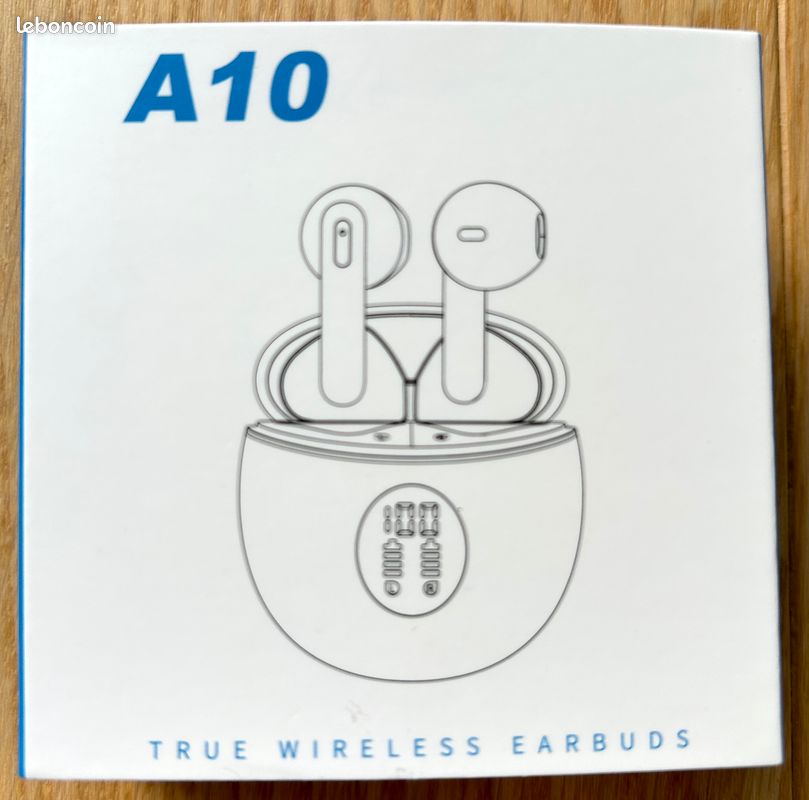 Ecouteurs intra auriculaires sans fil blancs (image 2)