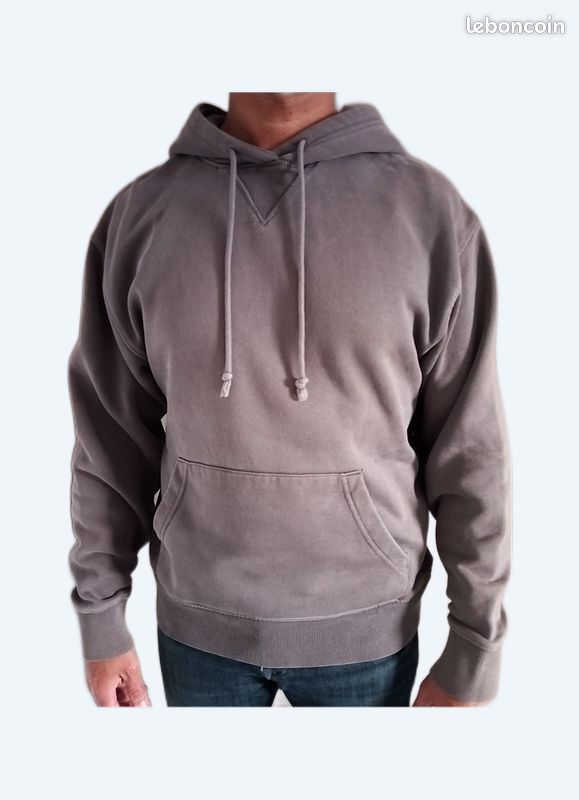 sweat à capuche oversize brodé - Marron foncé | FR
