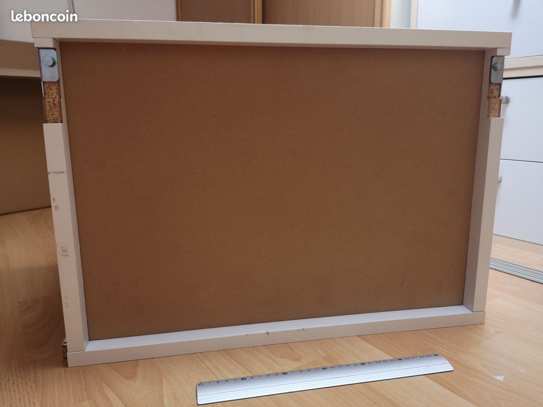 Bloc double tiroirs blanc 58x40 (image 10)