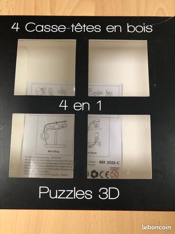 Jeux casse têtes en bois (image 2)