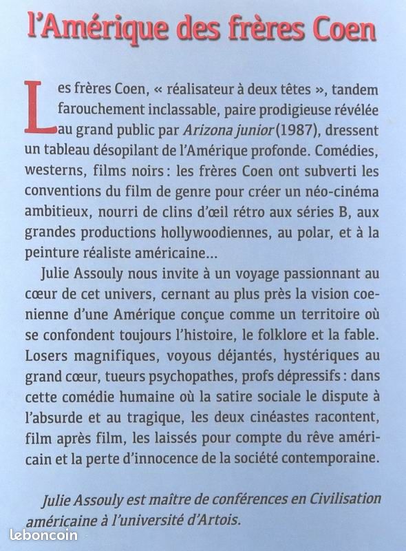 Livre cinéma Julie Assouly : L'Amérique des Frères Cohen (image 2)