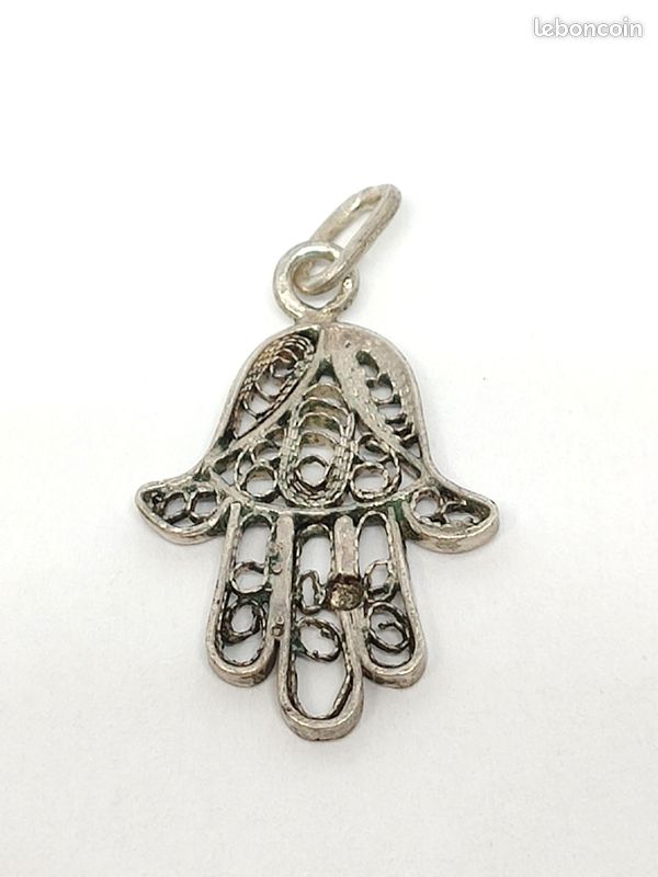 Agate Seam – Pendentif semi-rond en argent 925 avec certificat