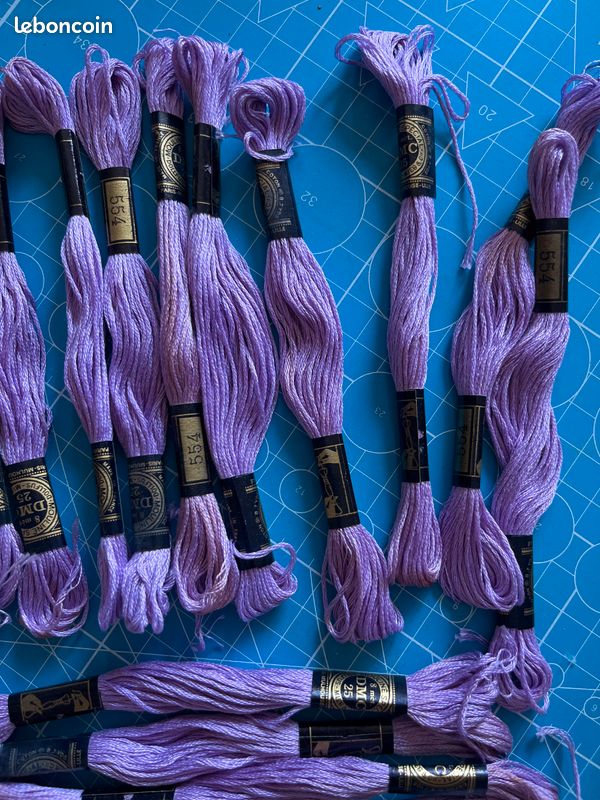 15 échevettes mauve violet clair dmc 25 Loisirs créatifs