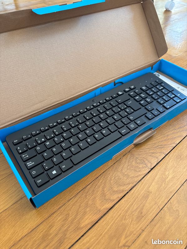 Clavier Filaire HP QWERTY - Noir - Neuf Sous Blister - AZERTY Pour Italie