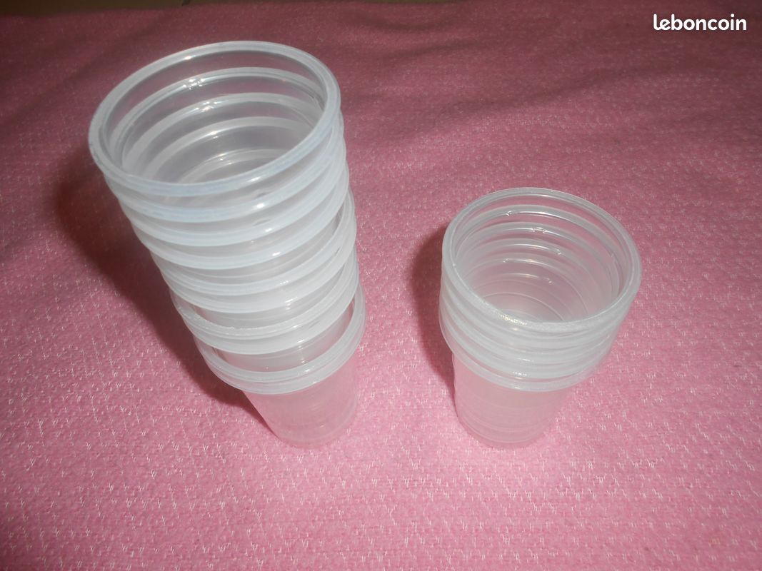 Lot de 15 gobelets de yaourt vide nettoyés (image 1)