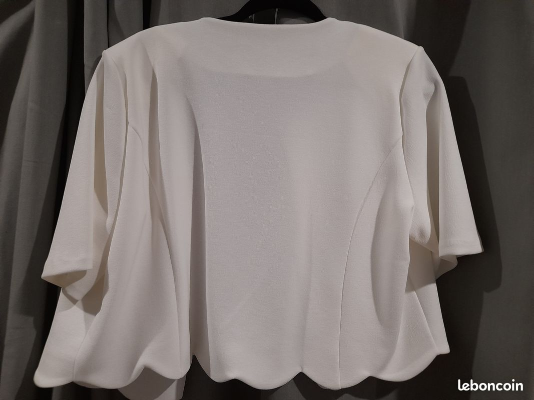 Veste boléro blanc ARMAND THIERY T46 (image 2)