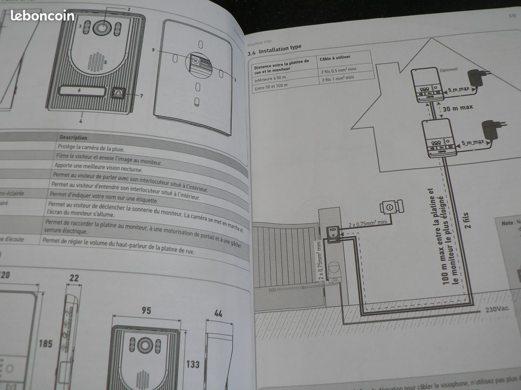 Visiophone, Somfy, V. 100 complet (image 11)