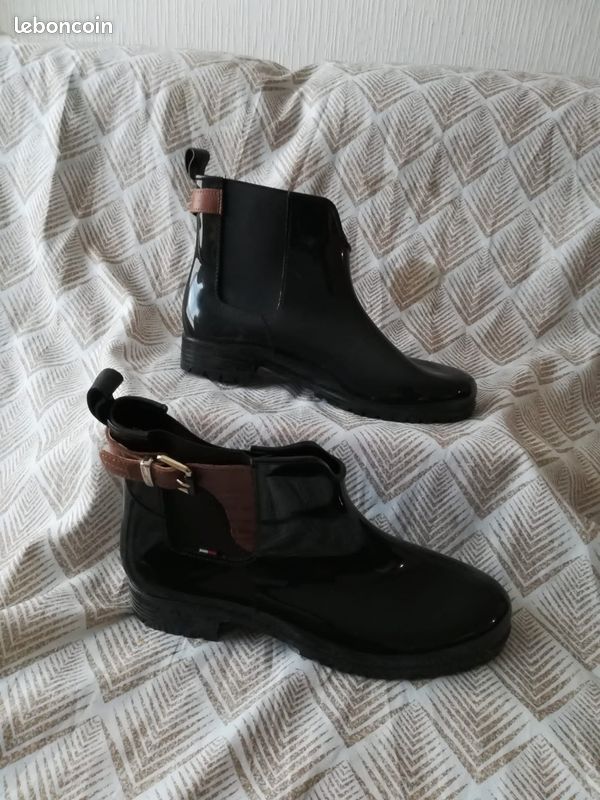 Patent Leather Chelsea Boots Tommy Hilfiger Femme Bottines Chelsea