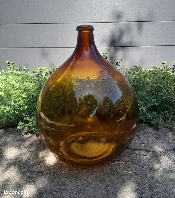 VINTAGE : DAME JEANNE OCRE 25 litres TBE (image 5)