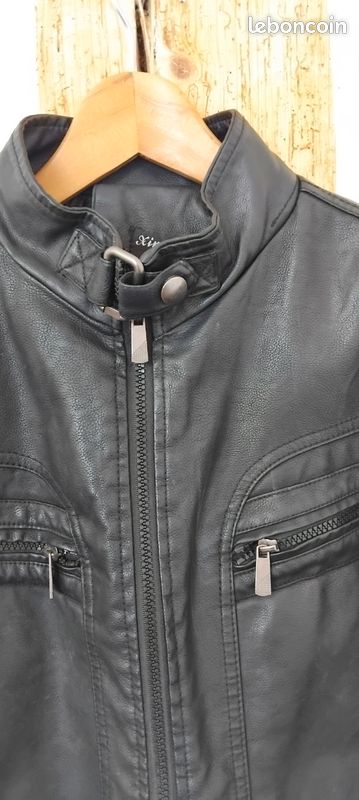 Veste simili cuir vintage (image 3)