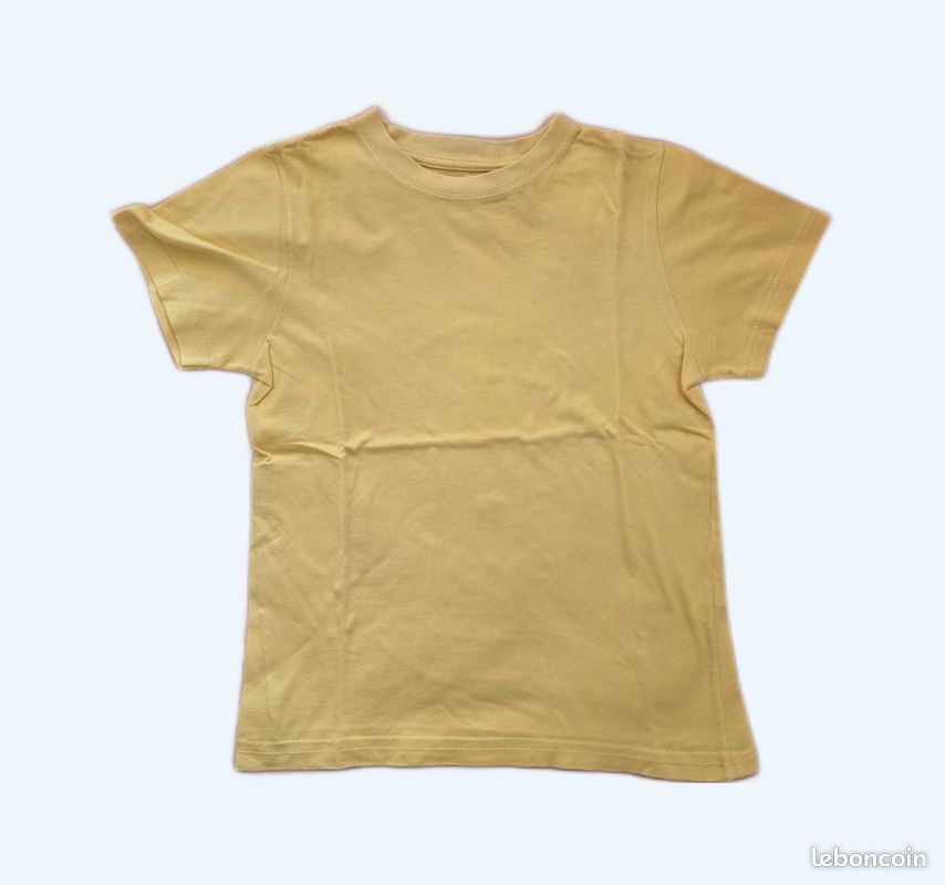 T-shirt jaune garçon 8 ans (image 1)