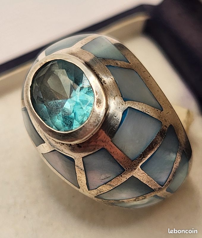 Bague En Argent Massif 925 Sterling - Taille 52 - Occasion - Simple Et élégante