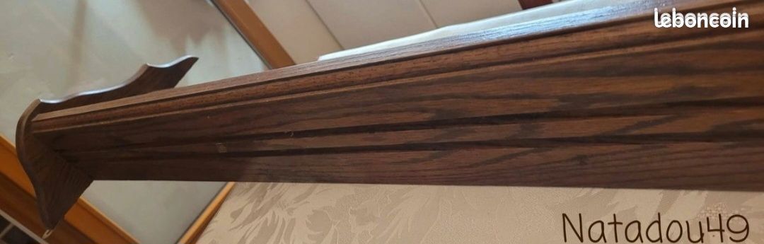 Étagère ancienne en chêne pour casseroles (image 2)