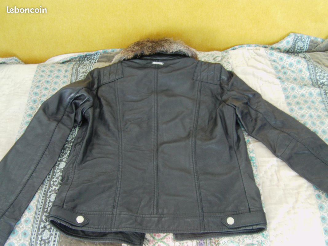 Blouson en cuir Redskins femme taille s, 34 (image 4)