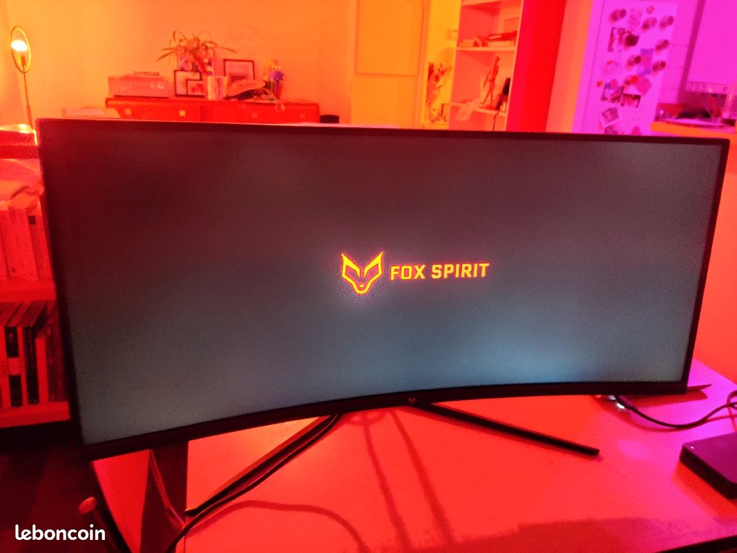 Écran gamer Fox Spirit PGM340 - 34", 1440p, FreeSync, excellent état (image 1)