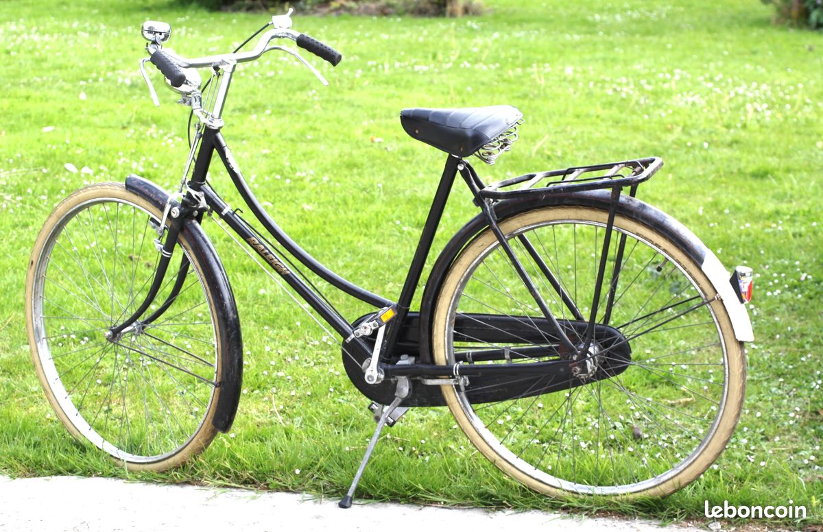 Grand vélo anglais noir RALEIGH vintage mixte cadre 56 cm L