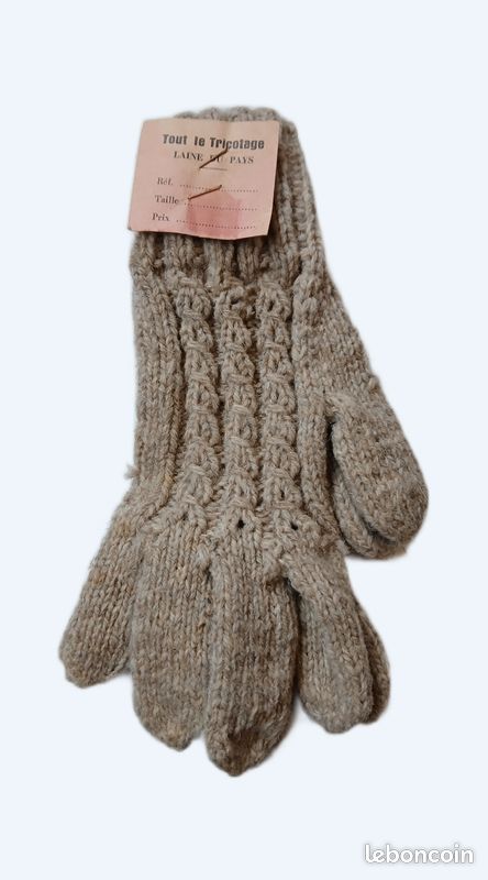 Gants laine artisanale taille S (image 1)
