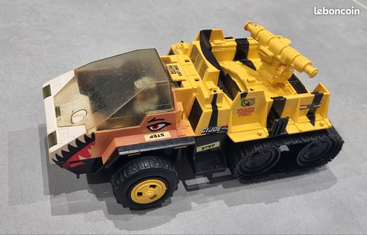 TIGER FORCE CAT LYNX GI JOE FROSBITE - HASBRO 1989 - Véhicule Vintage Boîte Ouverte