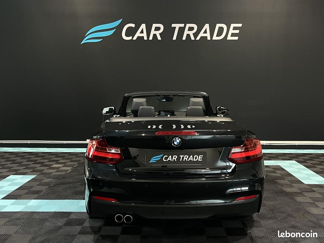 BMW SERIE 2 220i Cabriolet - BVA - M Sport - SUIVI COMPLET - CAMERA DE RECUL - CARPLAY (image 4)