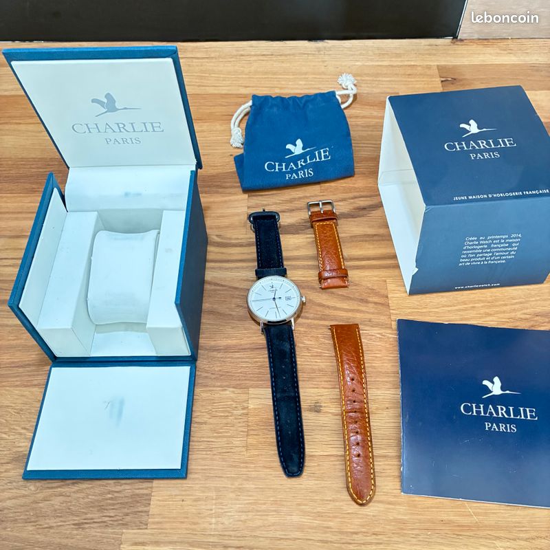 Charlie Paris Initial – Montre automatique – 2017 – Full Set – 2 bracelets (image 7)
