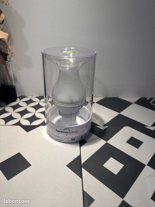 Lampes LED Alessi Lux UFO - Blanc/vert - Sans Fil Rechargeable - Design Italien