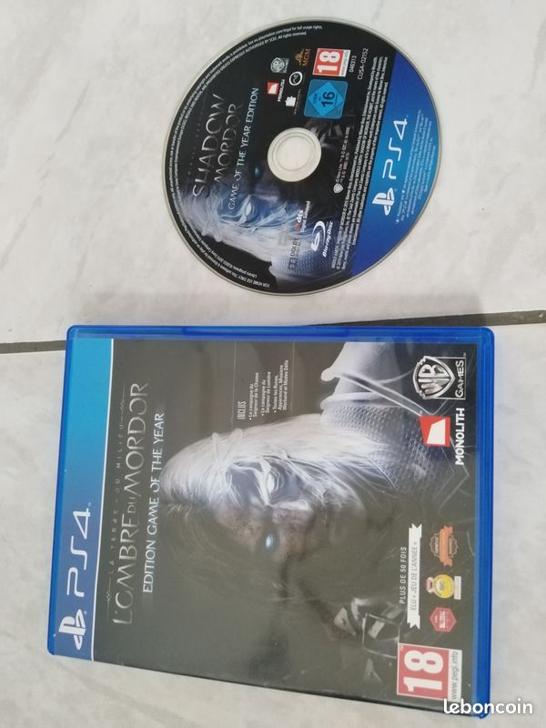 CD PS4 L'ombre Du Mordor (image 1)