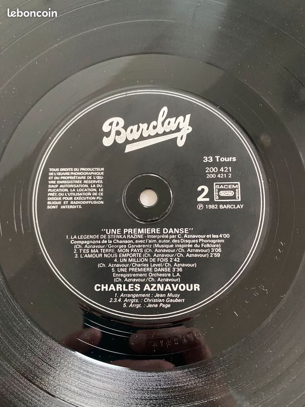 Vinyle Charles Aznavour (image 11)