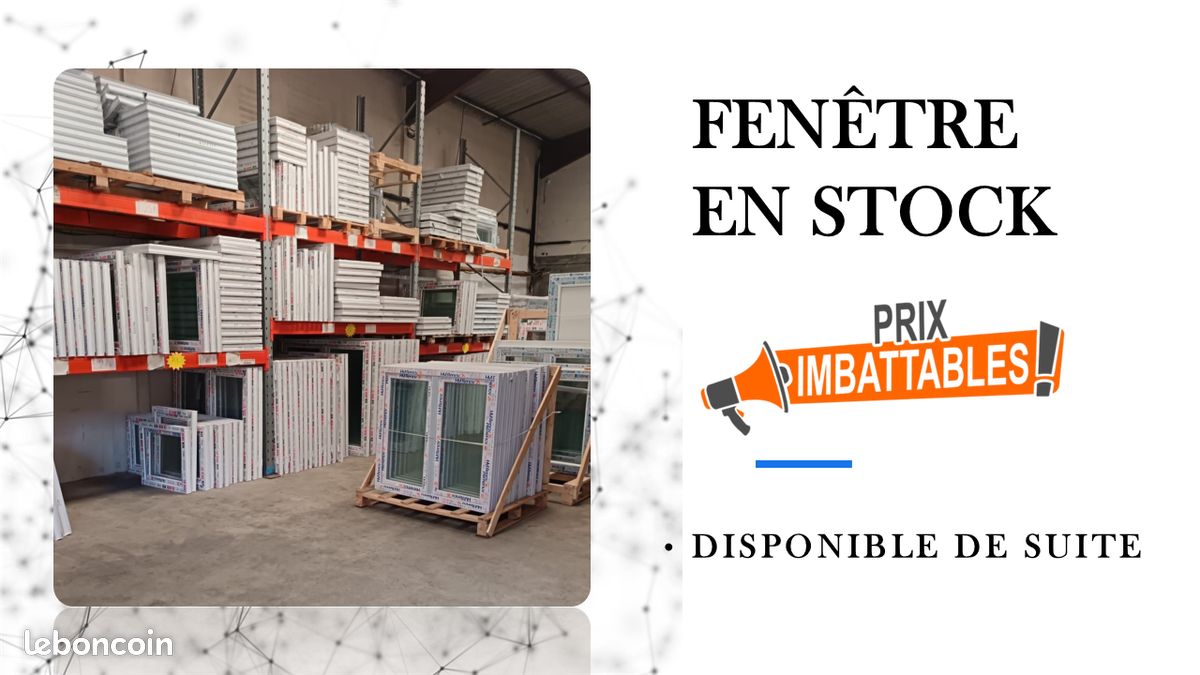 Fenêtre PVC blanche – Système à 3 points (image 1)
