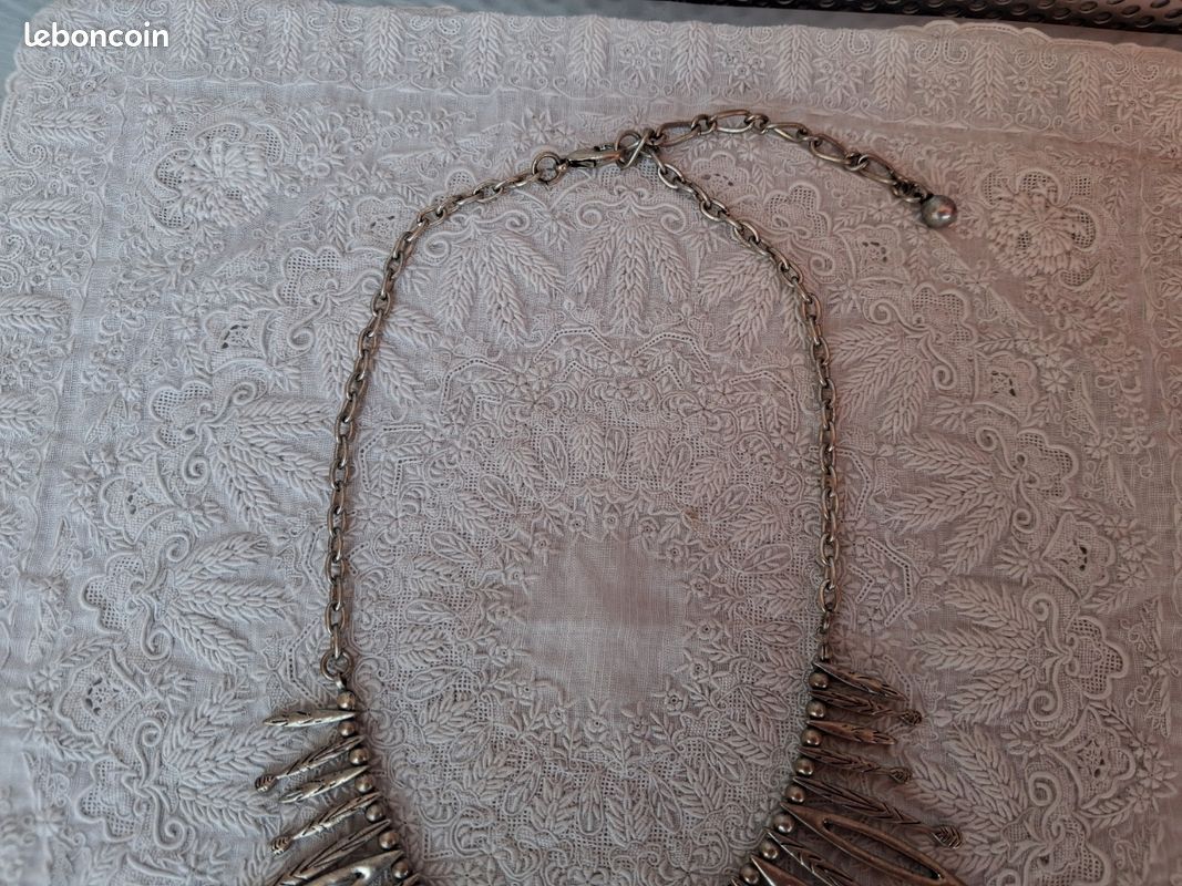 Collier ethnique style indien metal (image 7)