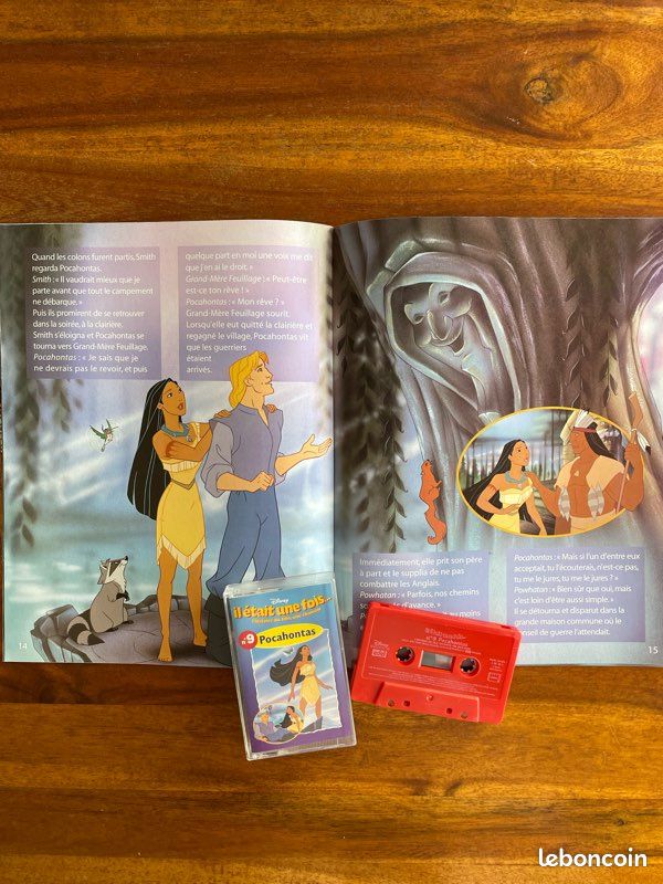Livre cassette Pocahontas Disney - K7 Disney (image 2)